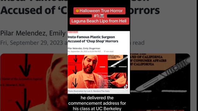 🎃Halloween True Horror☠️#1: Laguna Beach Chop-Shop Lipo from Hell смотреть онлайн