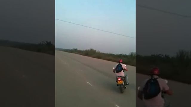 Riding a motorcycle on an abandoned runway in Huizhou Guangdong China смотреть онлайн