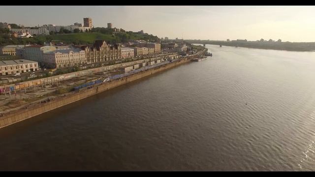 Река Волга у Нижнего . The Volga River in Nizhny.