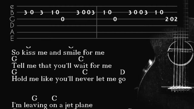 Leaving on a Jetplane John Denver Guitar Chords and Lyrics смотреть онлайн