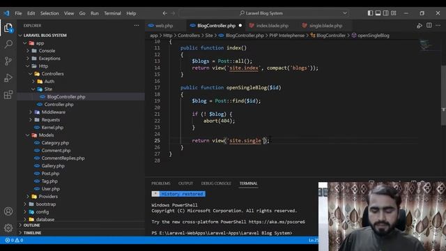 (35) Display Dynamic Post On Website | Build Blog System in Laravel смотреть онлайн