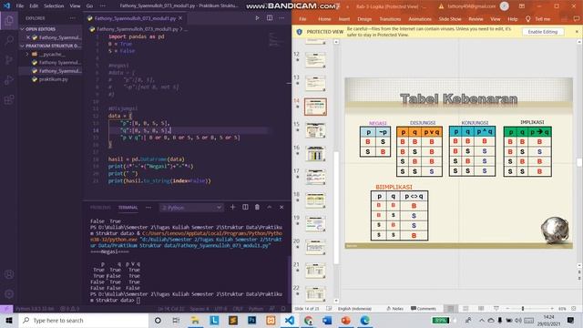 Tugas Matematika Diskret | Menguji Tabel Kebenaran Menggunakan Python смотреть онлайн