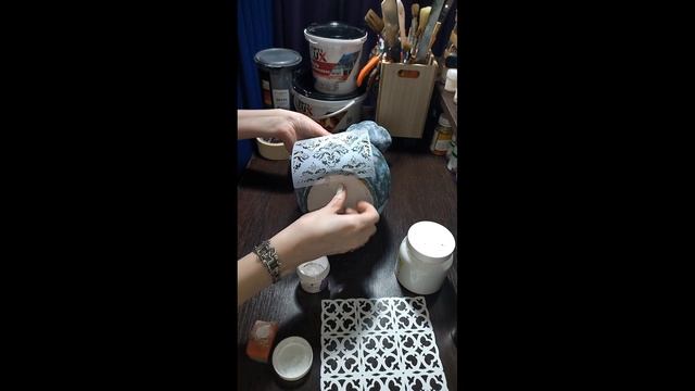 Перекраска кувшина/diy