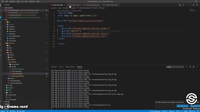 54- laravel blog project 47- template files part4 - arabic [عربي] смотреть онлайн