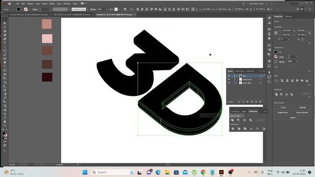 3D Typography Magic in Adobe Illustrator: Step-by-Step Guide to Stunning Text Effects! смотреть онлайн