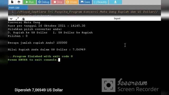 Video Demo Program Konversi Mata Uang Rupiah dan US Dollar смотреть онлайн