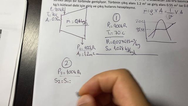 Termodinamik, 7. Bölüm, Entropi, Soru (1), Saf Madde Entropi Değişimi, Türbin смотреть онлайн