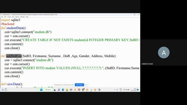 Advance Python Class 23: Project-Student Database Management System using Python смотреть онлайн