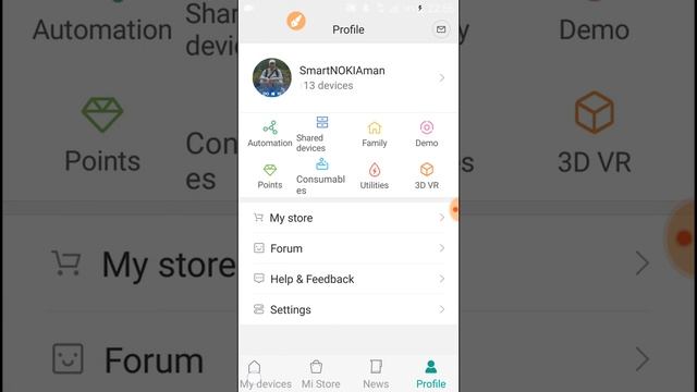 MiHome показывает MiBand