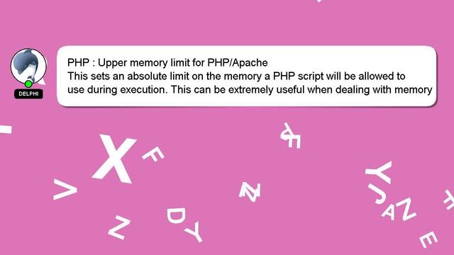 PHP : Upper memory limit for PHP/Apache смотреть онлайн