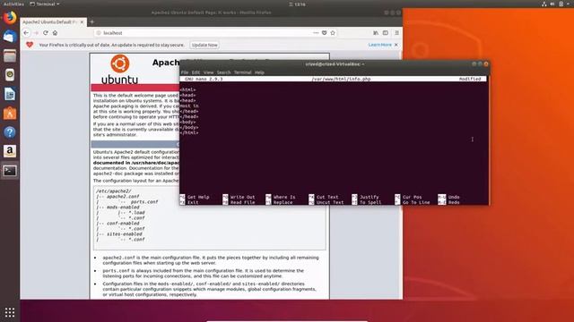 Ubuntu install apache php mysql(mariadb) смотреть онлайн