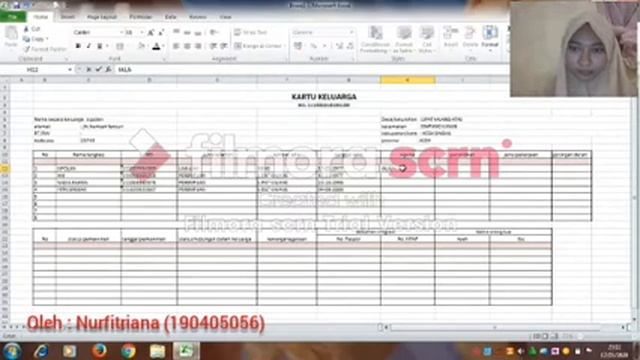 Membuat kartu keluarga(kk) di ms.excel смотреть онлайн