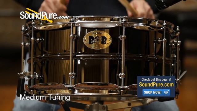 Pork Pie 6.5x14 Big Black Brass Snare Drum - Quick n' Dirty смотреть онлайн