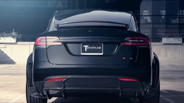 AMAZING! Tesla Model X Wide Body By T Sportline Looks Menacing In Black