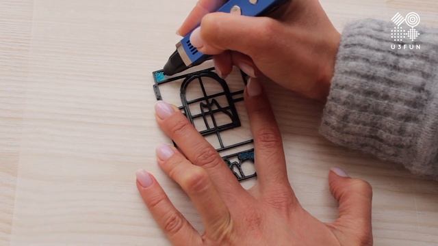 Домик, нарисованный 3D-ручкой смотреть онлайн