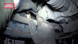 ✅✌???  Mitsubishi Lancer X замена задней подушки коробки (задняя опора АКПП)