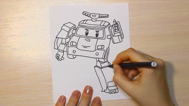 Как нарисовать Поли Робокар! РОБОКАР ПОЛИ (ROBOCAR POLI)! | How to Draw ROBOCAR POLI смотреть онлайн