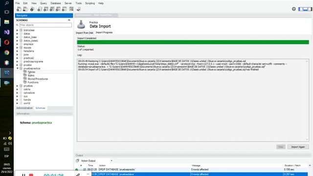 Importar una Base de datos en MySQL Workbench sencillo смотреть онлайн