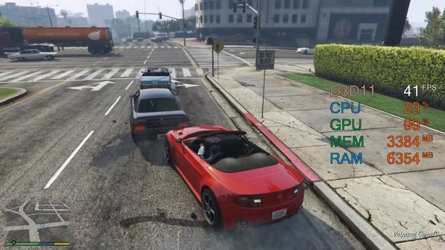 GeForce GTX 1050 ti -- AMD Ryzen 5 2600 -- Grand Theft Auto V GTA V Benchmark Very High смотреть онлайн