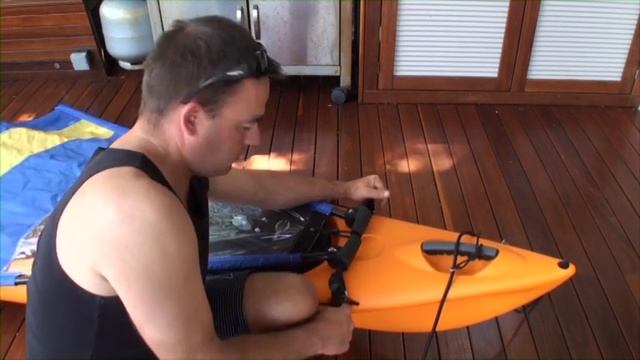 Pacific Action Kayak Sail Systems - Kayak Sail Fishing + Full Sit-On-Top Kayak Fitting Demonstratio