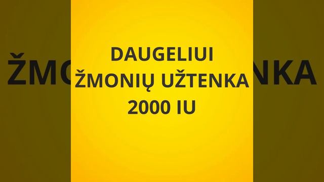 Kiek reikia Vitamino D per dieną? смотреть онлайн