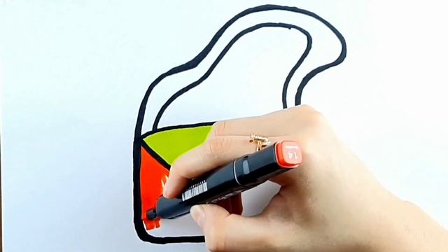 Для детей рисунок сумочки для девочек. For children drawing handbags for girls. смотреть онлайн