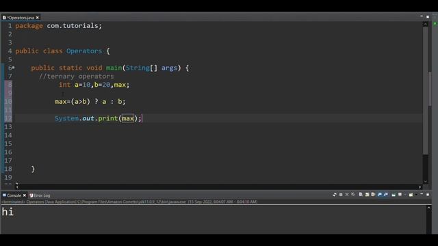 Ternary Operator in java (Hindi) смотреть онлайн