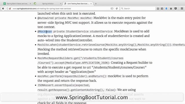 Spring Boot Unit Testing - For Rest Web Services смотреть онлайн