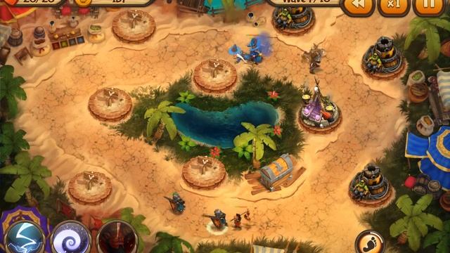 Evil Defenders - Oasis Standard level walkthrough 3 star (No Commentary) смотреть онлайн