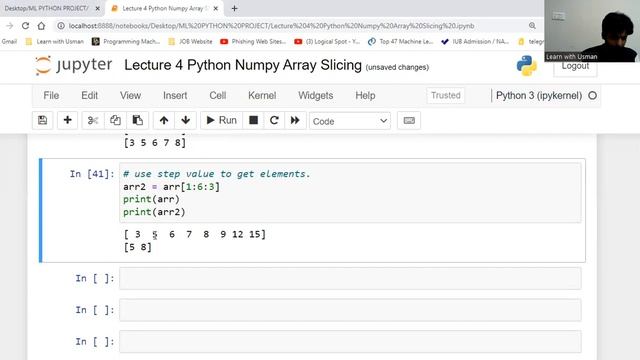 Lecture # 4: HOW TO SLICING OF 1D, 2D, 3D ARRAYS || Python NumPy Tutorial for Beginners смотреть онлайн