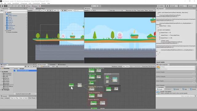 Adding Cinemachine Screen Shake to Your Game - Bolt + Unity Tutorial смотреть онлайн