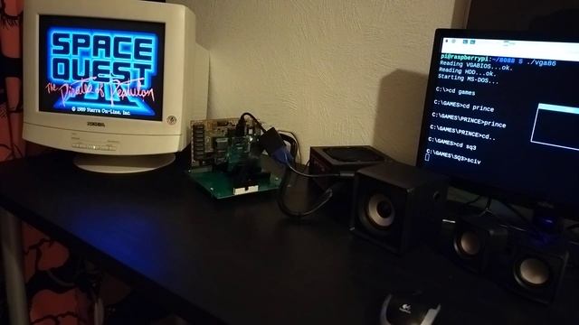 Emulator (8088) on Raspberry Pi 3 talking directly to VGA-adapter via ISA-bus using GPIO смотреть онлайн