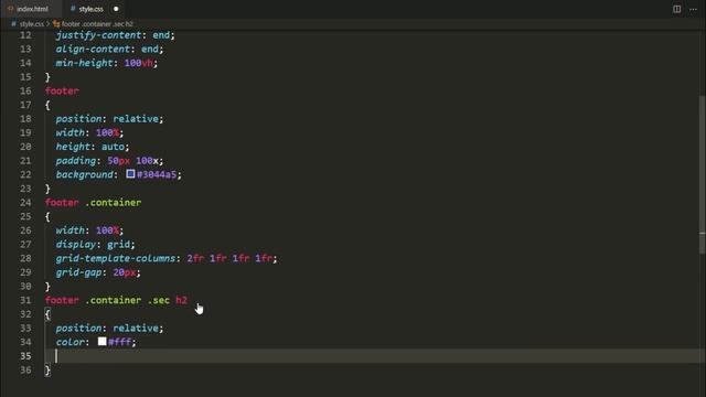 Responsive Footer Design Using Html & CSS Grid | HTML CSS Footer смотреть онлайн