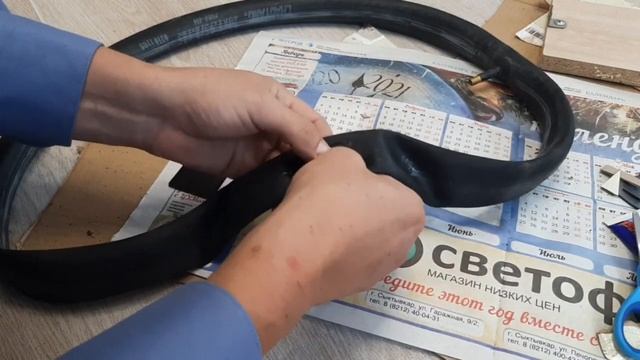 как заклеить камеру велосипеда смотреть онлайн