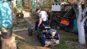 двигатель лифан и кпп от мотоцикла урал на снегоходе ладога