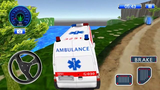 Crazy Ambulance Rescue Service Game 3D - Android Gameplay смотреть онлайн