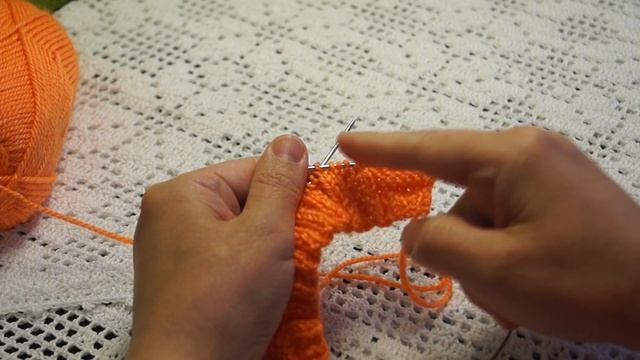 Детская шапочка "Эльф" спицами, knitting baby cap ( бэби № 53) смотреть онлайн