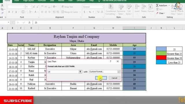Conditional Formatting in Excel In Bangla | Lesson-6 | By Rayhan Tanjim смотреть онлайн