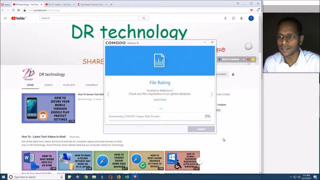 How To Download & Install Free Comodo Antivirus For Windows 10 | Tutorials In Hindi | DR technology смотреть онлайн