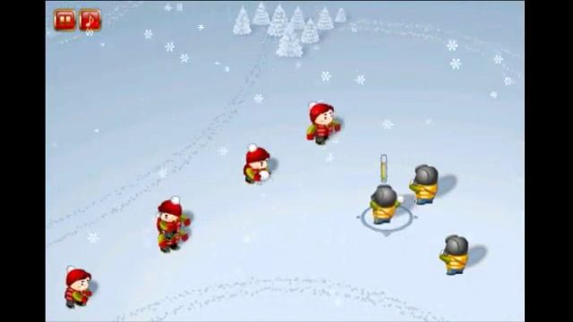 Snowfight - iPhone game смотреть онлайн