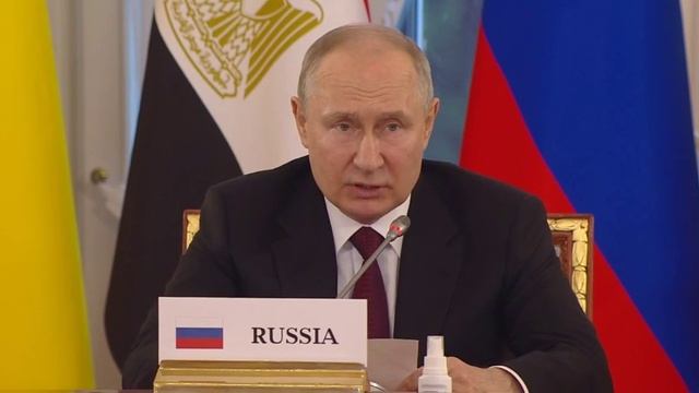 Путин с лидерами африканских стран обсуждают конфликт на Украине: Владимир Путин: ▪️В текущем году смотреть онлайн