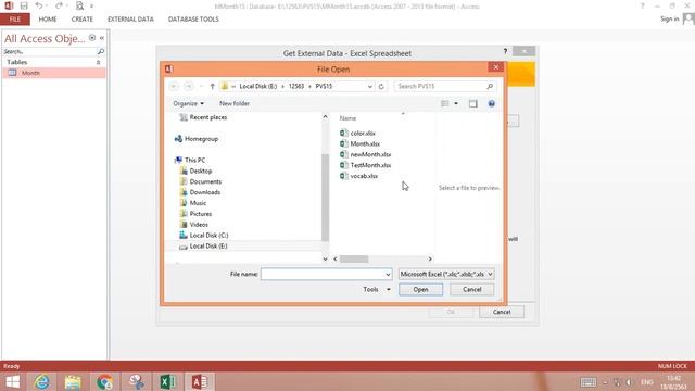 Import Excel to MS Access смотреть онлайн