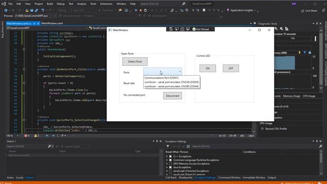 Serial Communication between Arduino and WPF C# (part 2, final) смотреть онлайн