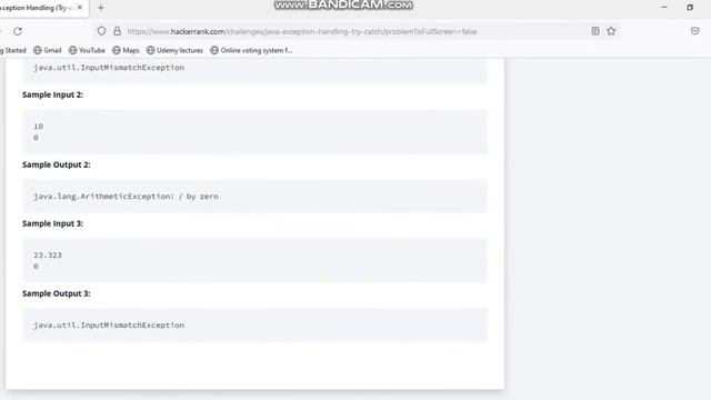 Exception Handling(try catch) Hacker-rank solution смотреть онлайн