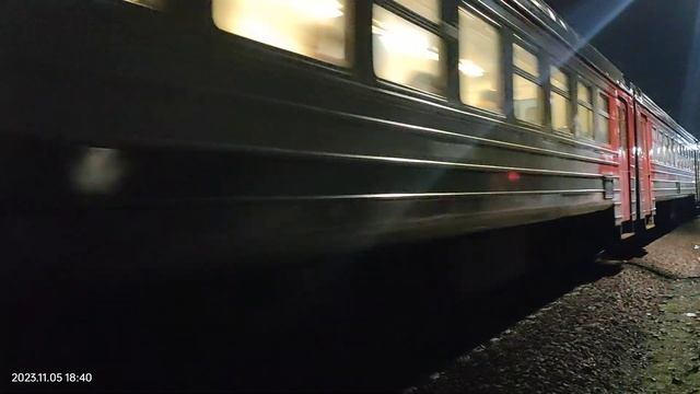 Электричка ЭД4М-0137 станция Софрино