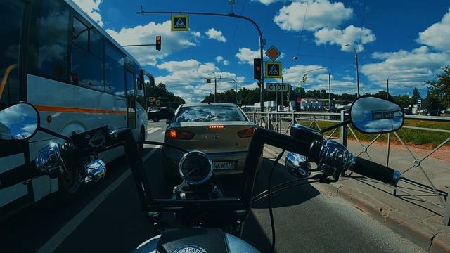 Harley Davidson Sportster 883 POV Vince Hinces At SaintPetersburg