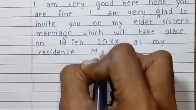 Write a letter to your friend inviting him to attend your brother/Sister marriage смотреть онлайн