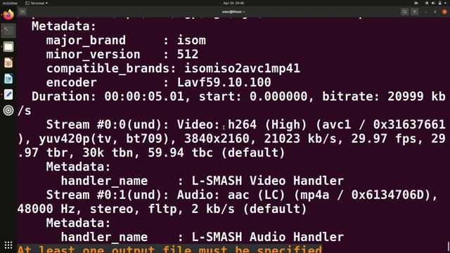 Display Details of Audio/Video file using ffmpeg. смотреть онлайн