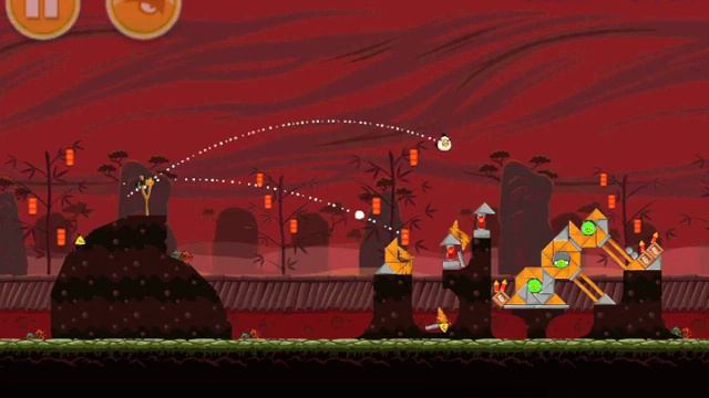 Angry Birds Season 1-12 year of the dragon 2012 walkthrough 3 stars video HD gameplay IPhone 4S смотреть онлайн