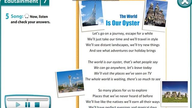 Excel 8 module 7 p86 ex5 The world is our oyster text ver смотреть онлайн